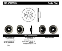 Cargar imagen en el visor de la galería, Stoptech 02-10 WRX Front CRYO-STOP Rotor