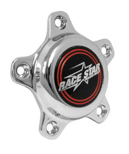 Cargar imagen en el visor de la galería, Race Star 5 Lug Cap Tall Plastic Chrome (incl. Medallion &amp; Screws)