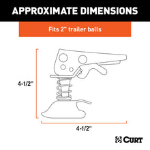 Cargar imagen en el visor de la galería, Curt Replacement 2in Posi-Lock Coupler Latch for Straight-Tongue Couplers