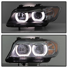 Load image into Gallery viewer, Spyder BMW E90 3-Series 06-08 4DR V2 Headlights - HID Only - Black PRO-YD-BMWE9005V2-HID-DRL-BK