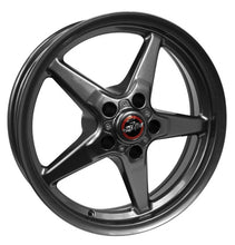 Cargar imagen en el visor de la galería, Race Star 92 Drag Star Bracket Racer 17x4.5 5x115 B.C./ 1.75 B.S. Metallic Gray Wheel