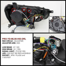 Cargar imagen en el visor de la galería, Spyder Mitsubishi Lancer/EVO-10 08-14 Projector Xenon/HID- LED Halo DRL Blk PRO-YD-ML08-HID-DRL-BK