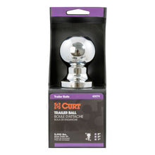 Load image into Gallery viewer, Curt 2in Trailer Ball (1in x 3in Shank 6000lbs Chrome Packaged)