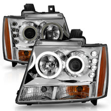 Cargar imagen en el visor de la galería, ANZO 2007-2013 Chevrolet Avalanche Projector Headlights w/ Halo Chrome