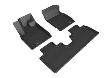 Cargar imagen en el visor de la galería, 3D MAXpider 2021 Ford Mustang Mach-E Kagu 1st &amp; 2nd Row Floormat - Black