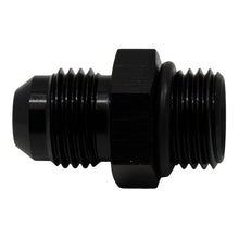 Cargar imagen en el visor de la galería, DeatschWerks 6AN ORB Male to 6AN Male Flare Adapter (Incl O-Ring) - Anodized Matte Black