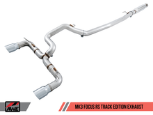 Cargar imagen en el visor de la galería, AWE Tuning Ford Focus RS Track Edition Cat-back Exhaust - Diamond Black Tips