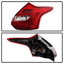 Cargar imagen en el visor de la galería, Spyder 12-14 Ford Focus 5DR LED Tail Lights - Red Clear (ALT-YD-FF12-LED-RC)