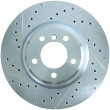 Cargar imagen en el visor de la galería, StopTech Select Sport 07-13 BMW 335i Slotted &amp; Drilled Vented Right Front Brake Rotor