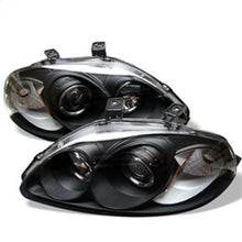 Cargar imagen en el visor de la galería, Spyder Honda Civic 96-98 Projector Headlights LED Halo Amber Reflctr Blk PRO-YD-HC96-AM-BK