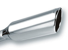 Cargar imagen en el visor de la galería, Borla 2.25in Inlet 4in Round Rolled Angle Cut x 12in Long Embossed Exhaust Tip