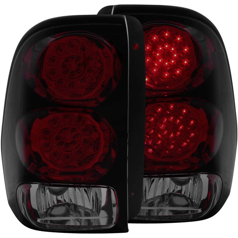 ANZO 2002-2009 Chevrolet Trailblazer LED Taillights Red/Smoke