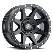 Cargar imagen en el visor de la galería, ICON Rebound 17x8.5 5x5.5 0mm Offset 4.75in BS Satin Black Wheel