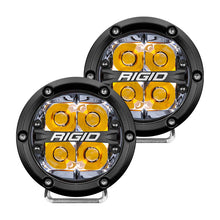 Cargar imagen en el visor de la galería, Rigid Industries 360-Series 4in LED Off-Road Spot Beam - Amber Backlight (Pair)