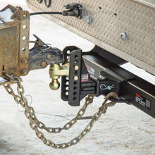 Cargar imagen en el visor de la galería, Curt Adjustable Channel Mount w/Dual Ball (2-1/2in Shank 20000lbs 6in Drop)