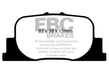 Load image into Gallery viewer, EBC 00-01 Lexus ES300 3.0 Yellowstuff Rear Brake Pads