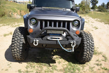Load image into Gallery viewer, DV8 Offroad 07-18 Jeep Wrangler JK/JL FS-15 Steel Stubby Front Bumper w/ Fog Lights