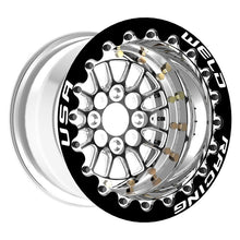 Cargar imagen en el visor de la galería, Weld Tuner Import Drag 13x10 / 4x100mm BP / 5in. BS Black Wheel CTR Single Beadlock
