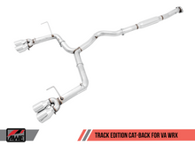 Cargar imagen en el visor de la galería, AWE Tuning Subaru WRX/STI VA/GV Sedan Track Edition Exhaust - Chrome Silver Tips (102mm)