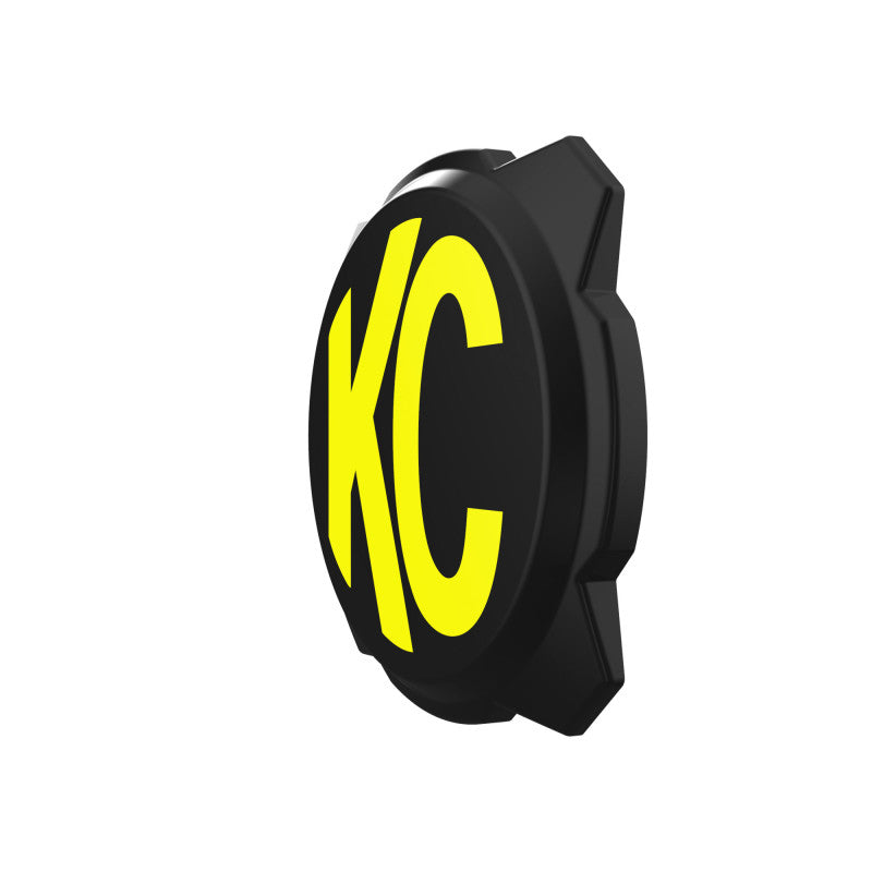 KC HiLiTES 6in. Hard Cover for Gravity Pro6 LED Lights (Single) - Black w/Yellow KC Logo