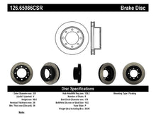 Cargar imagen en el visor de la galería, StopTech Power Slot 00-05 Ford Excursion / 99-04 F250/F350 Front Right Slotted CRYO Brake Rotor