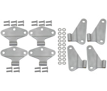 Cargar imagen en el visor de la galería, Kentrol 07-18 Jeep Wrangler JK Body Door Hinge Set 8 Pieces 4 Door Bare Grey