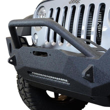 Cargar imagen en el visor de la galería, DV8 Offroad 07-18 Wrangler JK FS-18 Mid Length Steel Front Bumper w/ Fog Lights