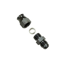 Load image into Gallery viewer, Moroso Aluminum Fitting Adapter 6AN Male to 3/8in Tube Compression - Black