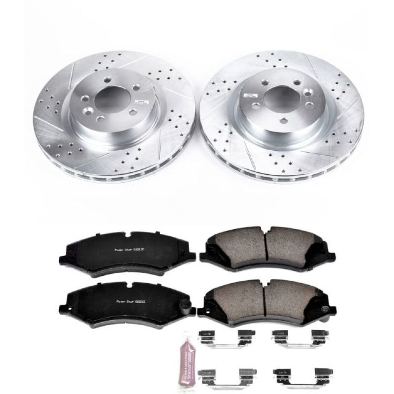 Power Stop 2017 Land Rover Discovery Front Z23 Evolution Sport Brake Kit