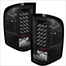 Cargar imagen en el visor de la galería, Xtune Chevy Silverado 07-13 LED Tail Lights Black ALT-JH-CS07-LED-BK