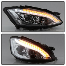 Cargar imagen en el visor de la galería, Spyder Mercedes W221 S Class 07-09 Headlights - HID Model Only - Chrome PRO-YD-MBW22107-HID-DRL-C