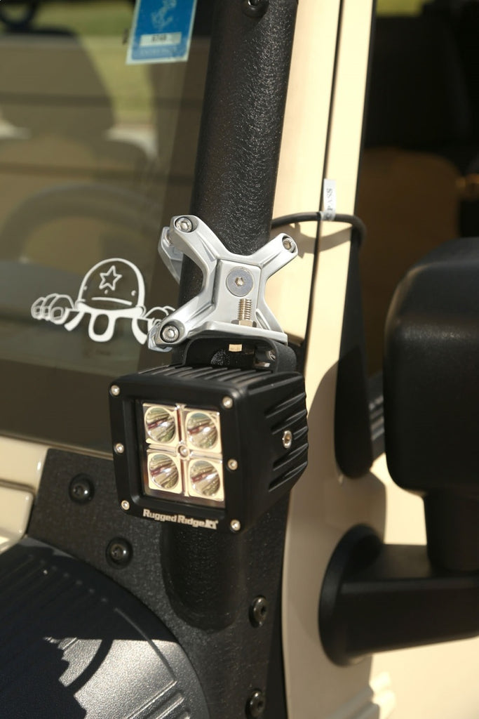 Rugged Ridge 1.25-2.0in Silver X-Clamp