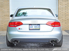 Cargar imagen en el visor de la galería, AWE Tuning Audi B8.5 S4 3.0T Track Edition Exhaust - Chrome Silver Tips (102mm)