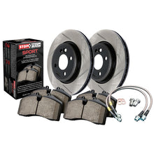 Cargar imagen en el visor de la galería, Stoptech 07-08 Honda Fit Sport Disc Brake Pad and Rotor Kit - Slotted