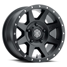 Cargar imagen en el visor de la galería, ICON Rebound 18x9 5x150 25mm Offset 6in BS 110.1mm Bore Satin Black Wheel