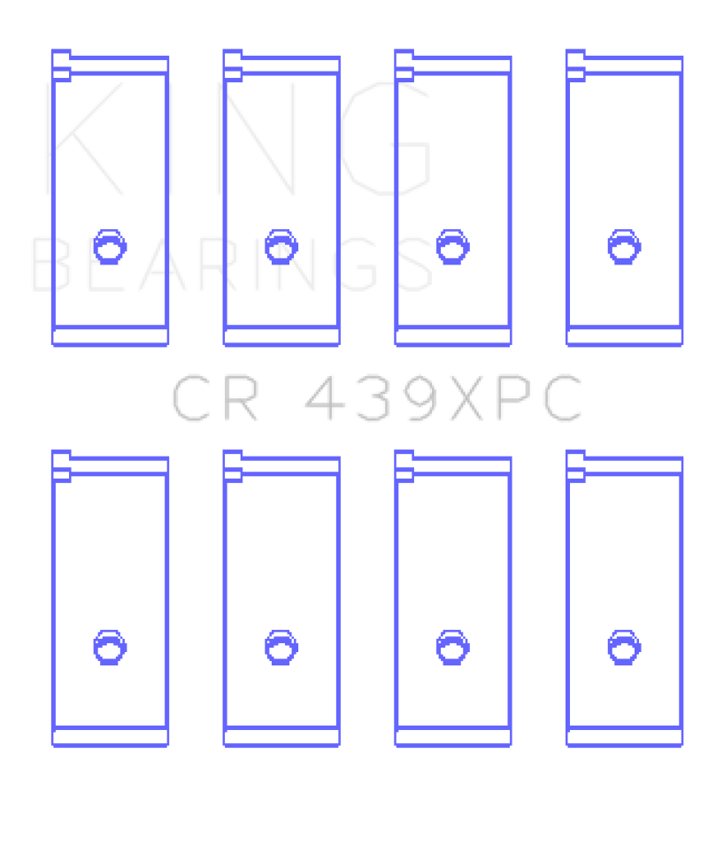 King Engine Bearings Honda B18A1/B18B1 pMaxKote Performance Rod Bearing Set - Size STDX