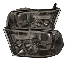 Cargar imagen en el visor de la galería, Spyder Dodge Ram 1500 09-14 10-14 Projector Headlights Halogen- LED Halo LED- Smke PRO-YD-DR09-HL-SM