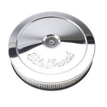 Cargar imagen en el visor de la galería, Edelbrock Air Cleaner Pro-Flo Series Round Steel Top Paper Element 10In Dia X 3 5In Chrome