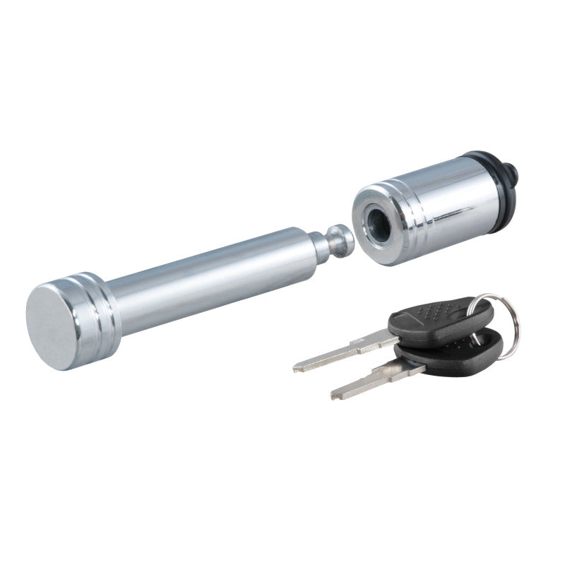 Curt 5/8in Hitch Lock (2in Receiver Barbell Chrome)