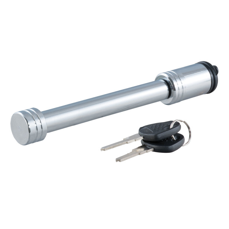 Curt 5/8in Hitch Lock (3in Receiver Barbell Chrome)