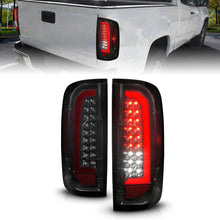 Load image into Gallery viewer, ANZO 15-21 GMC Canyon Full LED Tail Lights w/ Red Lightbar Black Housing Smoke Lens