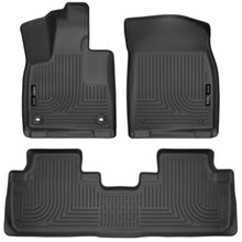 Cargar imagen en el visor de la galería, Husky Liners Weatherbeater 16-17 Lexus RX350 / 16-17 RX450H Front &amp; 2nd Seat Floor Liners - Black