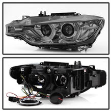 Cargar imagen en el visor de la galería, Spyder 12-14 BMW F30 3 Series 4DR Projector Headlights - LED DRL - Smoke (PRO-YD-BMWF3012-DRL-SM)