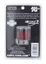 Cargar imagen en el visor de la galería, K&amp;N 0.75 inch ID 1.375 inch OD 1.125 inch H Clamp On Crankcase Vent Filter