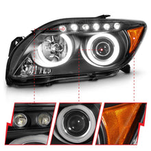 Cargar imagen en el visor de la galería, ANZO 2005-2010 Scion Tc Projector Headlights w/ Halo Black (CCFL)