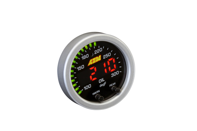 AEM X-Series Temperature 100-300F Gauge Kit (ONLY Black Bezel and Water Temp. Faceplate)