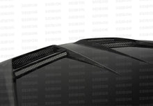 Cargar imagen en el visor de la galería, Seibon 10-11 VW Golf GTI 5K/MK6 DV Carbon Fiber Hood w/ Shaved Emblem