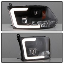 Cargar imagen en el visor de la galería, Spyder 09-16 Dodge Ram 1500 Version 2 Headlights Light Bar DRL Black PRO-YD-DR09V2-LBDRL-BK