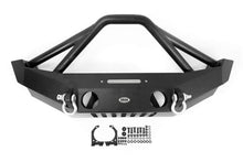 Load image into Gallery viewer, DV8 Offroad 07-18 Jeep Wrangler JK/JL FS-12 Mid Length Steel Front Bumper w/ Fog Lights