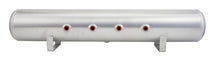 Cargar imagen en el visor de la galería, Air Lift 5 Gal Alum Air Tank - (4) 3/8in Face Ports &amp; 1/4in Drain Port - 36in L X 6in D